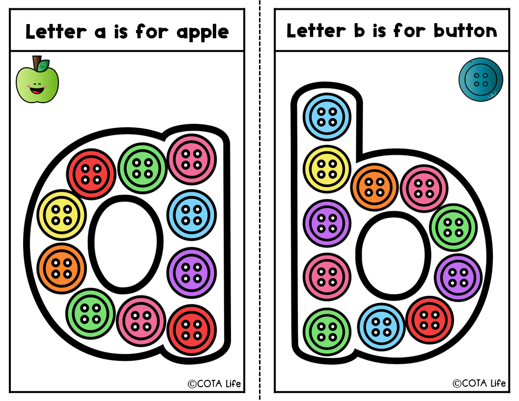Button Letter, Number & Shape Cards - Image 3