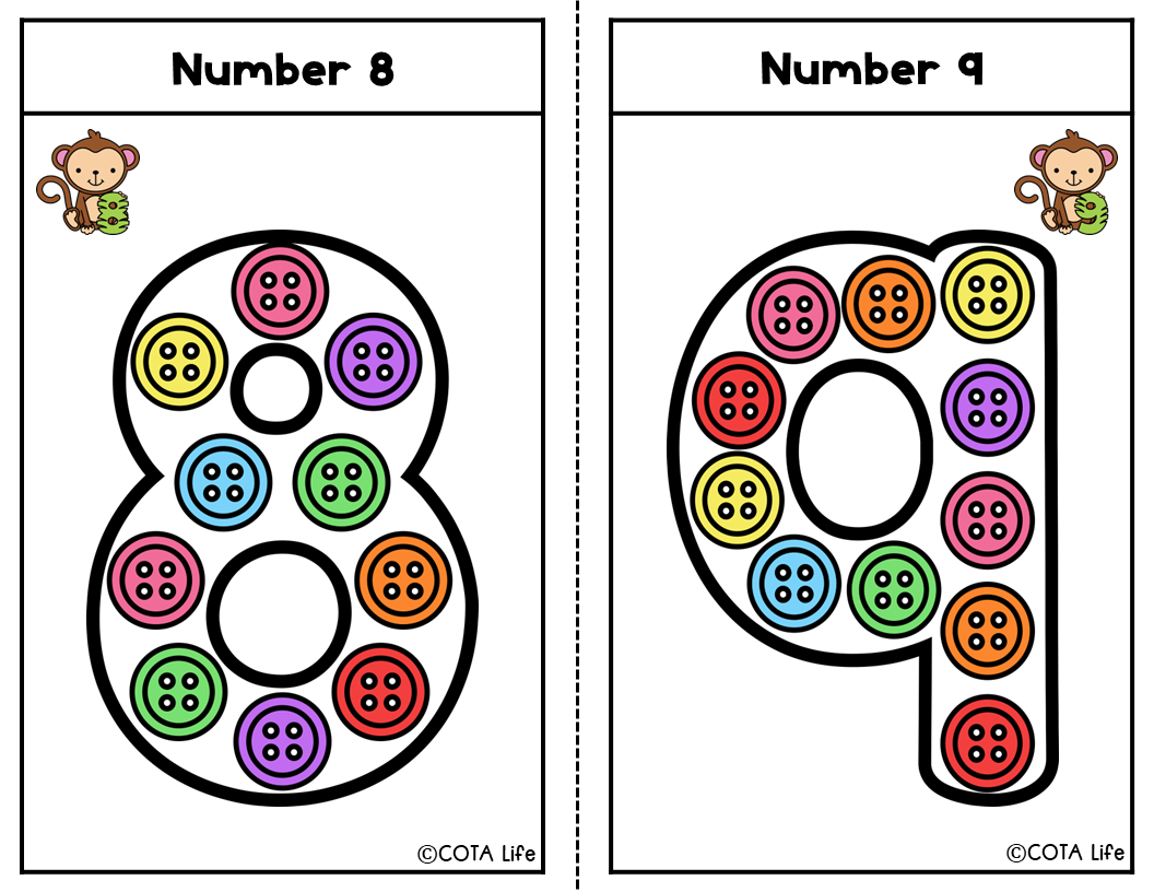 Button Letter, Number & Shape Cards - Image 4
