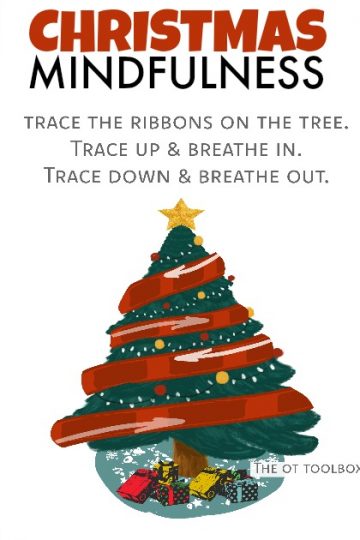 Use this Christmas mindfulness activity as a coping strategy for kids during the holidays.