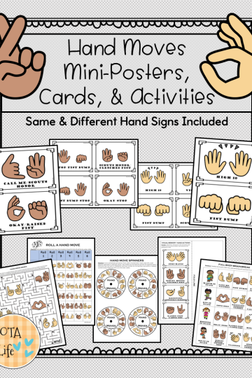 Hand Move Mini-Posters, Cards, & Actvities OTT Cover Page