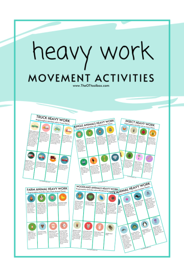 tarjetas de actividad del movimiento del trabajo pesado
