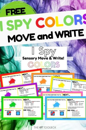Juego de espía virtual de colores
