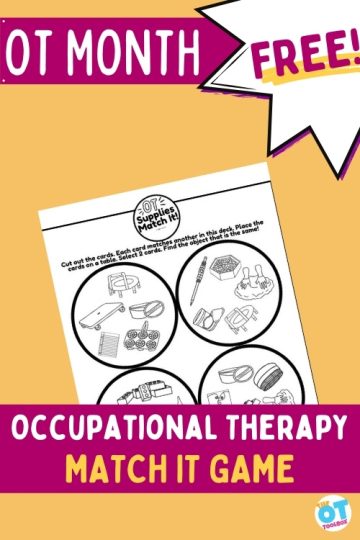 OT Spot it game for occupational therapy