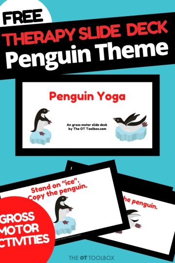 Diapositivas de Penguin Yoga para la teleterapia