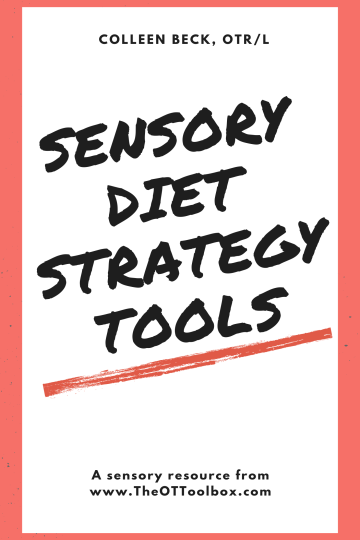 sensory lifestyle sensory diet strategy workbook