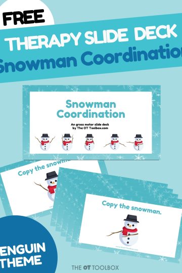Muñeco de nieve de coordinación bilateral Slide Deck