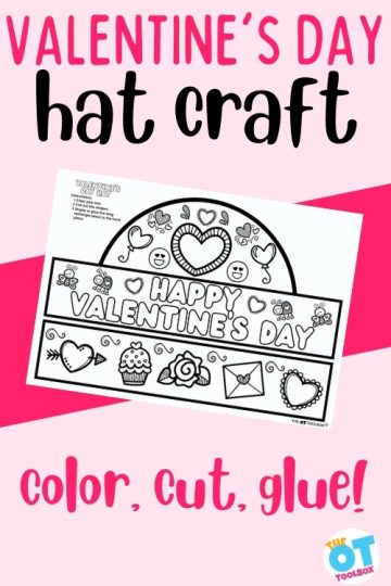 Valentines day hat craft