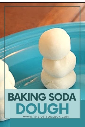 baking soda dough snowmen