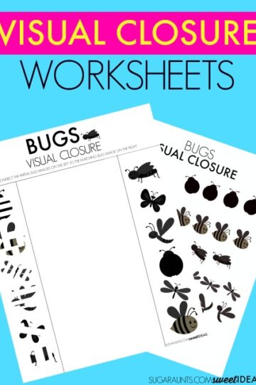 Free Visual closure worksheets