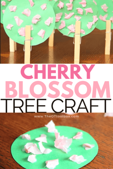 Cherry blossom tree craft