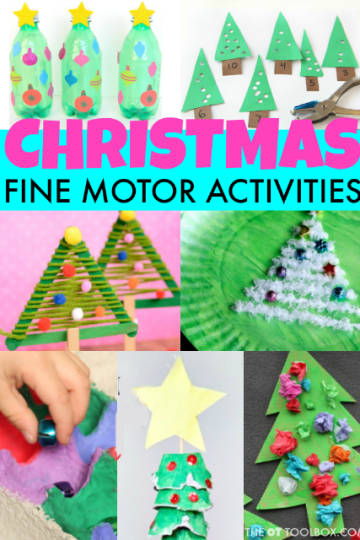 Actividades de motricidad fina en Navidad