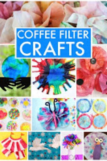 manualidades con filtros de café para niños