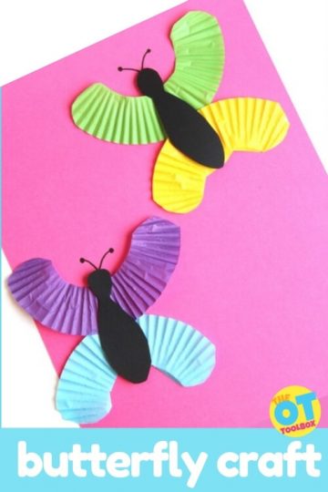 cupcake liner butterfly