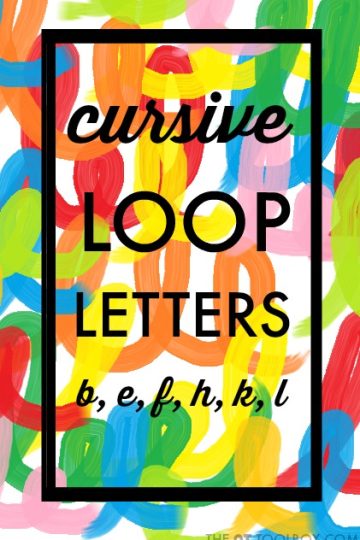 teach cursive loop letters