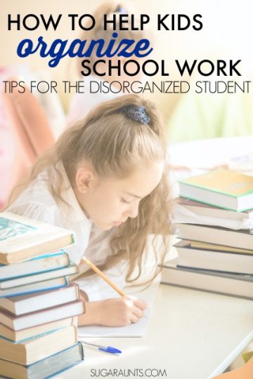 Disorganized homework tips