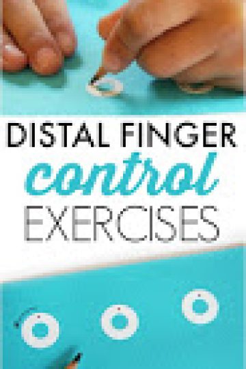Distal finger control exercises