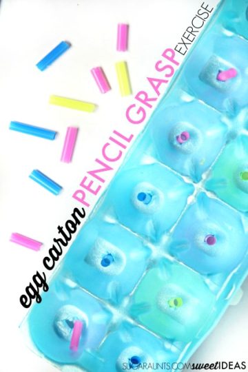 bilateral coordination activity with an egg carton
