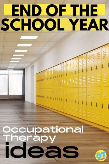 Actividades de terapia ocupacional para el final del año escolar