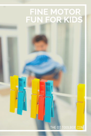 Estas actividades de motricidad fina pueden añadirse a las actividades de teleterapia de la terapia ocupacional para trabajar la precisión y la destreza de los niños, todo ello utilizando elementos que se encuentran en el hogar, como las pinzas de la ropa.