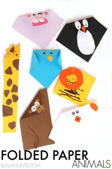 folded paper animals