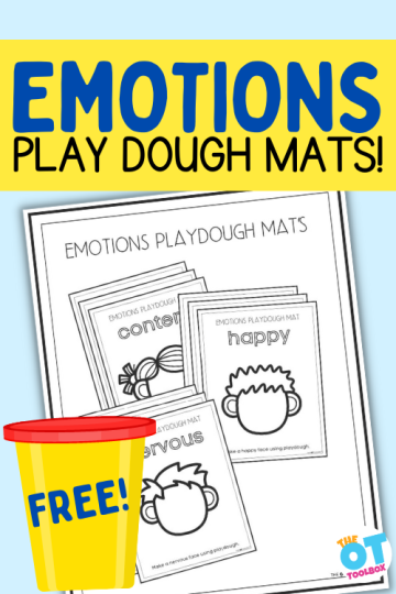 emotions playdough mats