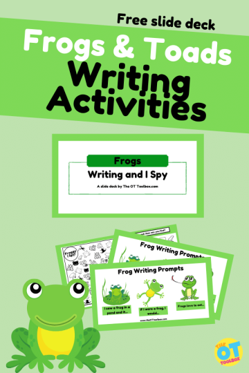 actividades de escritura de ranas