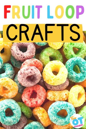 Fruit loop rainbow craft