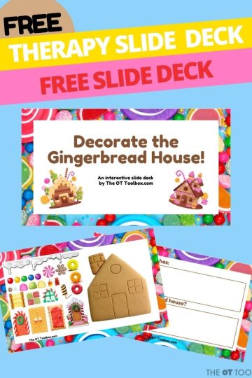 Actividad de decoración de una casa de pan de jengibre para niños