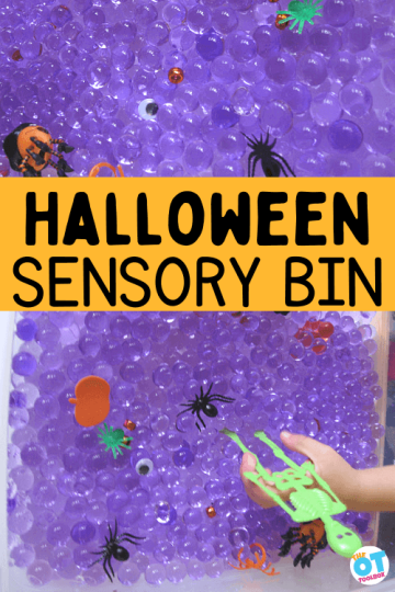 halloween sensory bin