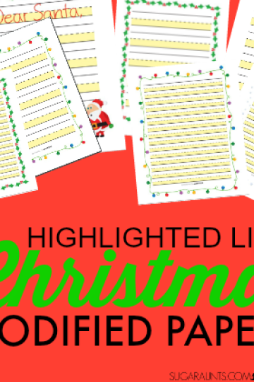 Highlighted lines modified Christmas paper