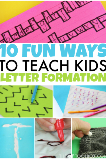 letter formation activities