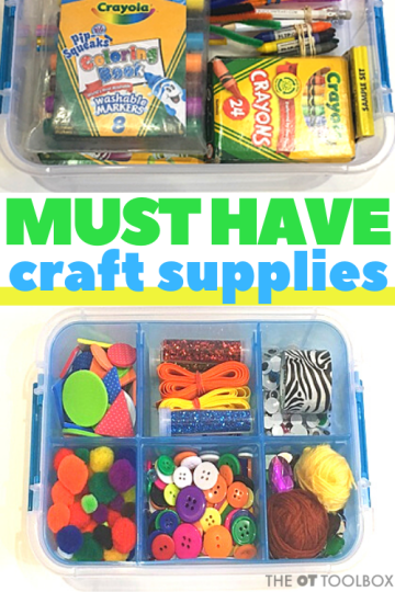 Estos materiales de manualidades imprescindibles son ideales para hacer un kit de manualidades para niños