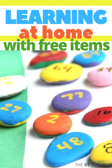 Utiliza estas ideas de aprendizaje en casa utilizando materiales gratuitos o elementos que ya se encuentran en el hogar.
