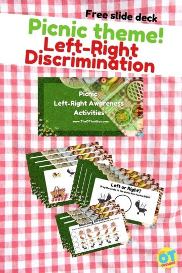 actividad de discriminación izquierda-derecha