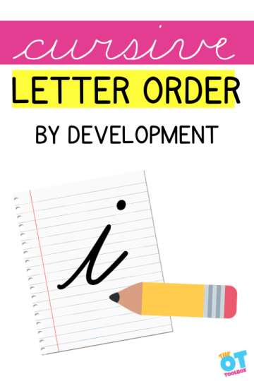 order to teach cursive letters
