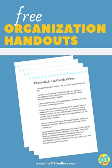 organization handouts