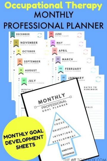 Annual Goal Planner for therapy professionals