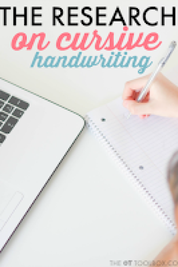 what is the latest research on cursive writing