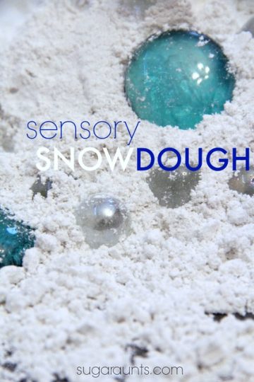 Snow dough fake snow recipe