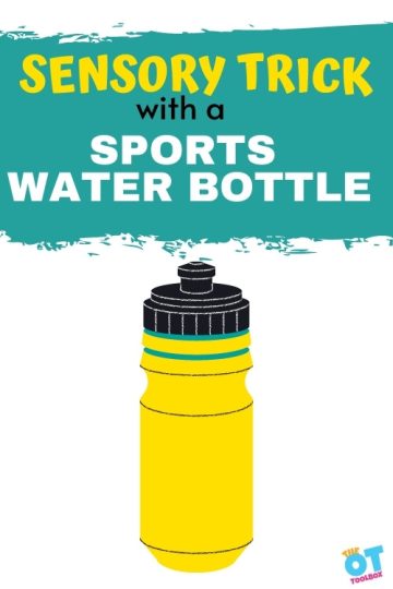 Sports water bottle self regulation tool