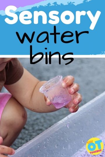 Sensory water bins in therapy