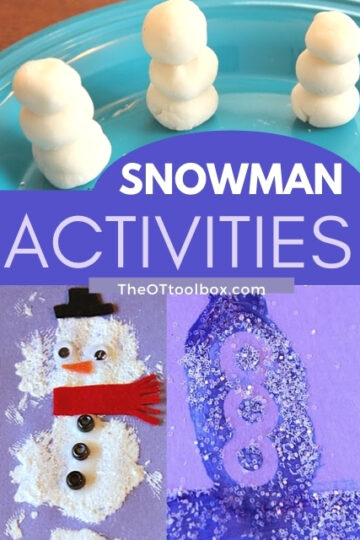 actividades con muñecos de nieve