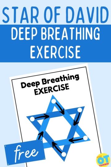 Star of David Printable Deep Breathing exercise