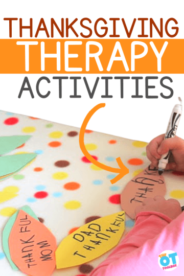 Thanksgiving therapy activities