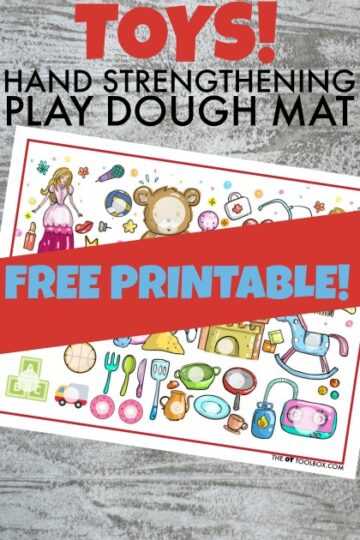 toy theme play dough mat