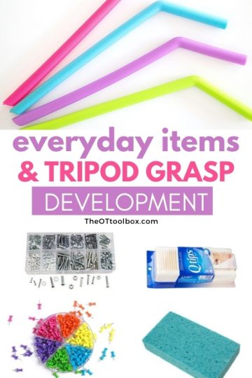 agarre del trípode utilizando artículos domésticos