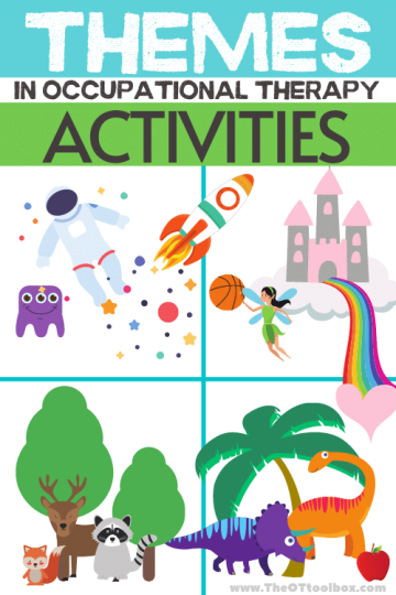 Actividades temáticas semanales para la terapia ocupacional con niños.