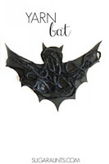 murciélago de hilo-halloween-artesanía-1